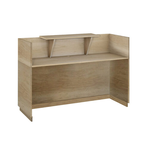 Γραφείο reception Lotus pakoworld σε χρώμα φυσικό 140x70x110εκ (x1)