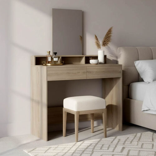 Τουαλέτα κρεβατοκάμαρας Frentsel pakoworld σε sonoma απόχρωση 100x40x140εκ (x1)