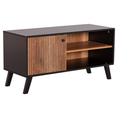 ΕΠΙΠΛΟ ΤΗΛΕΟΡΑΣΗΣ ΜΕΛΑΜΙΝΗΣ KRUDEN HM9443.11 ΜΑΥΡΟ-ΦΥΣΙΚΟ 100x40x51Υεκ. (x1)