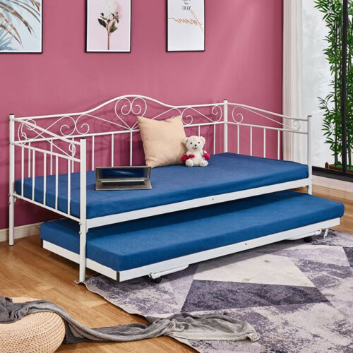 ΚΑΝΑΠΕΣ ΚΡΕΒΑΤΙ MAEKO 190Χ90 ΛΕΥΚΟΣ+ΕΠΕΚΤ/ΜΕΝΟ ΒΟΗΘΗΤΙΚΟ ΚΡΕΒΑΤΙ 85Χ185 HM571.02 (x1)