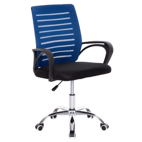 ΚΑΡΕΚΛΑ ΓΡΑΦΕΙΟΥ TRAIL HM1192.36 ΜΠΛΕ & ΜΑΥΡΟ MESH-ΠΟΔΙ ΧΡΩΜΙΟΥ 62x51x98Υεκ. (x1)