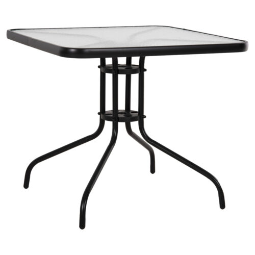 ΤΡΑΠΕΖΙ ΕΞΩΤ.ΧΩΡΟΥ FIGO HM5972.03 ΜΕΤΑΛΛΟ ΜΑΥΡΟ-ΓΥΑΛΙΝΗ ΕΠΙΦΑΝΕΙΑ 80Χ80Χ71Υεκ (x1)