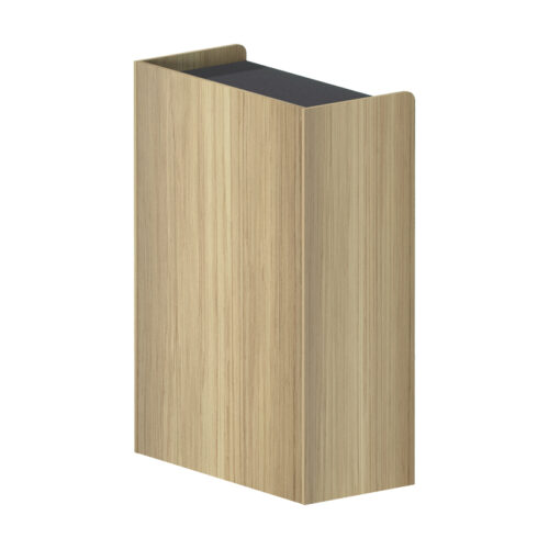 Ντουλάπι γραφείου χαμηλό Lotus pakoworld σε φυσική-ανθρακί απόχρωση 80x40x120εκ (x1)