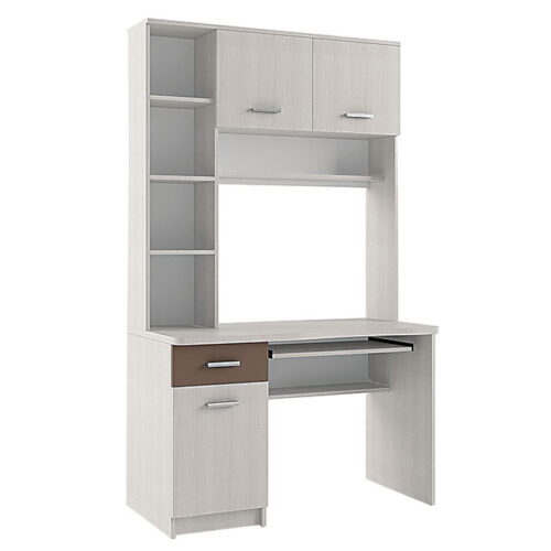 Γραφείο Cross Λευκό Latte-Mόκκα 120x59,2x202εκ