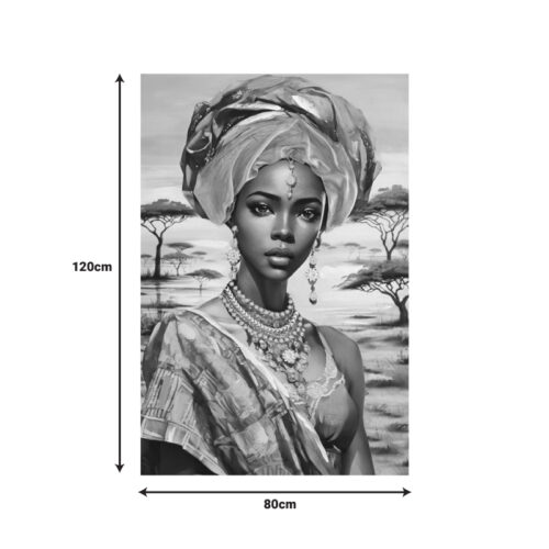 Πίνακας σε καμβά Zerbera 3D Inart 80x3x120εκ (x1)