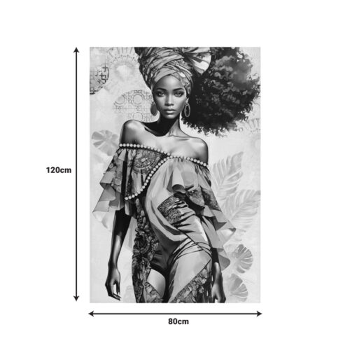 Πίνακας σε καμβά Georgina I 3D Inart 80x3x120εκ (x1)