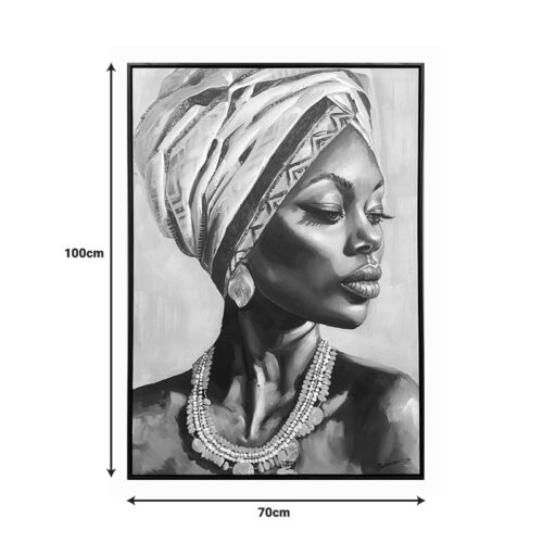 Πίνακας σε καμβά Zaira Inart με πλαίσιο 70x3.5x100εκ (x1)