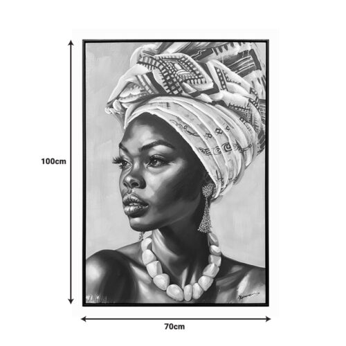 Πίνακας σε καμβά Zaira Ι Inart με πλαίσιο 70x3.5x100εκ (x1)