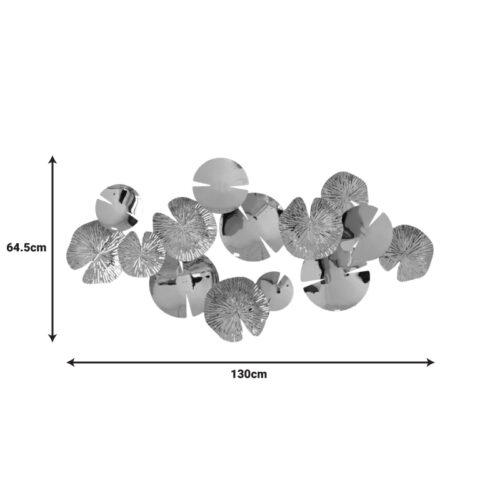 Διακοσμητικό τοίχου Lily Inart μέταλλο σε χρυσή απόχρωση130x64.5x6εκ (x1)