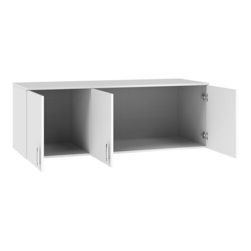 Πατάρι ντουλάπας Royal pakoworld τρίφυλλο λευκό 150x58x53εκ (x1)