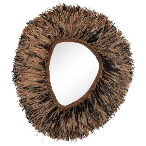 ΔΙΑΚΟΣΜΗΤΙΚΟΣ ΚΑΘΡΕΠΤΗΣ ΤΟΙΧΟΥ GRESSO HM4712 ΙΝΕΣ ΜΠΑΝΑΝΑΣ ΦΥΣΙΚΟ-ΜΑΥΡΟ 90x100Υεκ (x1)