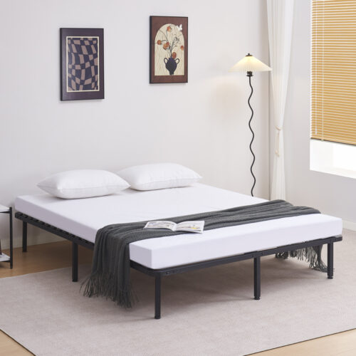 ΚΡΕΒΑΤΙ-ΥΠΟΣΤΡΩΜΑ ΔΙΠΛΟ MARKY HM694.01 ΜΕΤΑΛΛΙΚΟ ΜΑΥΡΟ ΓΙΑ ΣΤΡΩΜΑ 200x160εκ (x1)