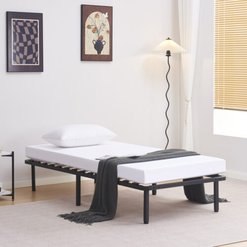 ΚΡΕΒΑΤΙ-ΥΠΟΣΤΡΩΜΑ MARKY HM693.01 ΜΕΤΑΛΛΙΚΟ ΜΑΥΡΟ ΓΙΑ ΣΤΡΩΜΑ 190x90εκ (x1)