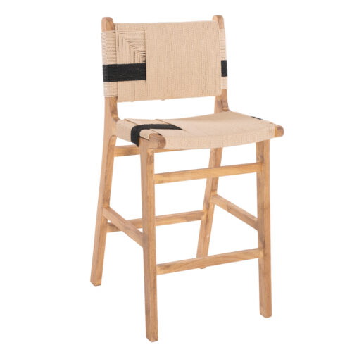 ΣΚΑΜΠΟ ΜΕΣΑΙΟΥ ΥΨΟΥΣ HM9325.01 RUBBERWOOD & ΣΧΟΙΝΙ-ΦΥΣΙΚΟ RUSTIC 45x46x95Υεκ. (x1)