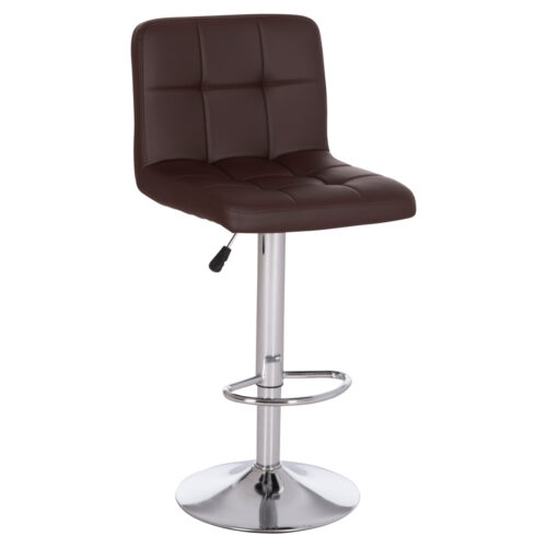 ΣΚΑΜΠΟ ΜΠΑΡ ΠΕΡΙΣΤΡΕΦΟΜΕΝΟ DIANA HM202.23 ΚΑΦΕ PU--ΜΕΤΑΛΛΟ ΧΡΩΜΙΟ 44x52x109Υεκ. (x2)