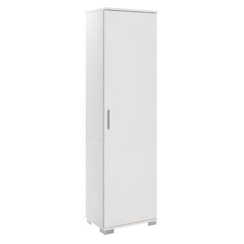 Ντουλάπι-στήλη Chad1 pakoworld λευκό gloss 45x32x169εκ (x1)