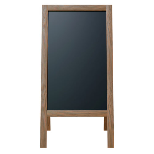 Stand μενού Felex pakoworld καρυδί-μαύρο 50x25x100εκ (x1)