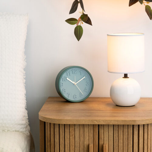 Επιτραπέζιο φωτιστικό PWL-1210 pakoworld Ε14 60W κεραμικό σε λευκό gloss χρώμα Φ13x25εκ (x1)