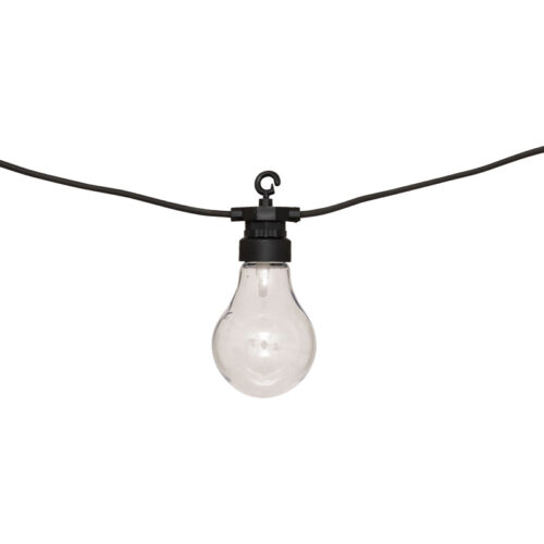 Διακοσμητική γιρλάντα με 10 led φωτάκια Karivan pakoworld σε μαύρη απόχρωση 490x12x6εκ (x1)