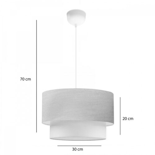 Φωτιστικό οροφής μονόφωτο PWL-1087 pakoworld Ε27 μπεζ χρυσό-εκρού Φ30x20εκ (x1)