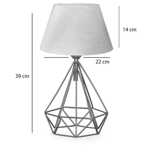 Επιτραπέζιο φωτιστικό PWL-1080 pakoworld Ε27 μπεζ-χρυσό Φ22x39εκ (x1)