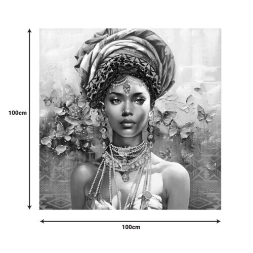 Πίνακας σε καμβά Baba 3D Inart 100x3x100εκ (x1)