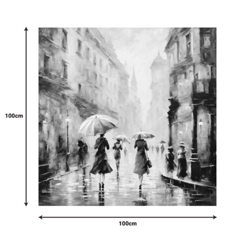 Πίνακας σε καμβά Nightdream II Inart 100x3x100εκ (x1)