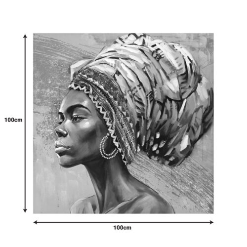 Πίνακας σε καμβά Africana I 3D Inart 100x3x100εκ (x1)