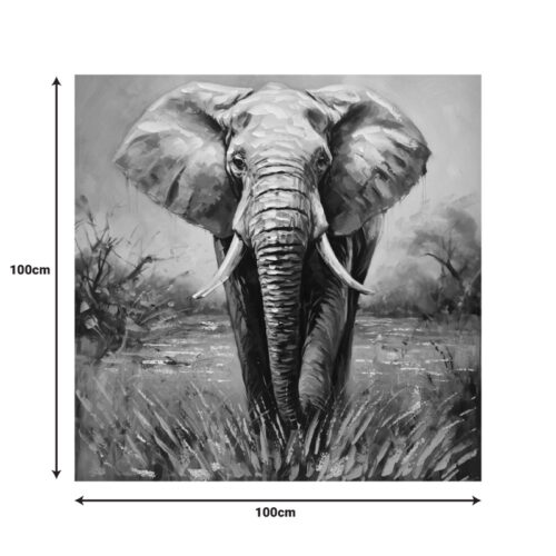 Πίνακας σε καμβά Elepho Inart 100x3x100εκ (x1)