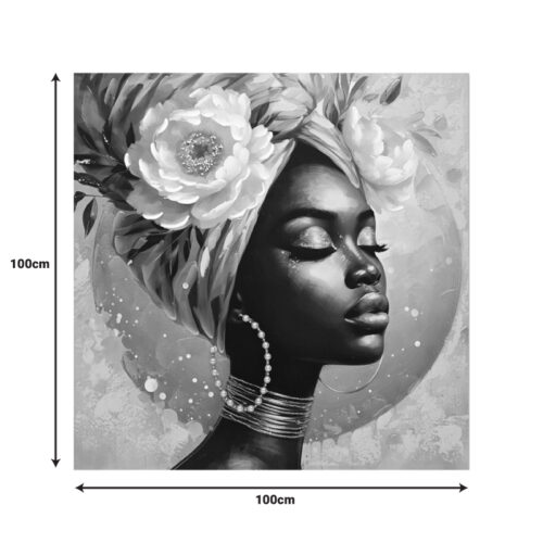 Πίνακας σε καμβά Giara 3D Inart 100x3x100εκ (x1)