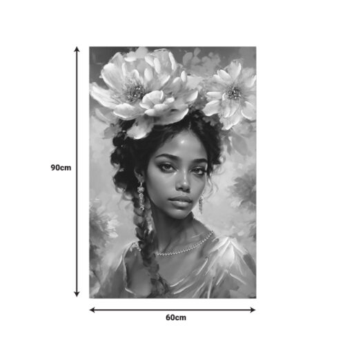 Πίνακας σε καμβά Lilibet 3D Inart 60x2.5x90εκ (x1)