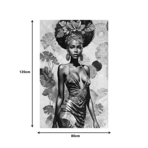 Πίνακας σε καμβά Georgina 3D Inart 80x3x120εκ (x1)