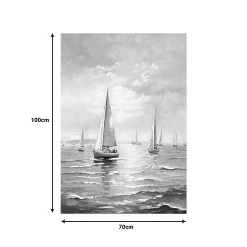 Πίνακας σε καμβά Sailsy I Inart 70x3x100εκ (x1)