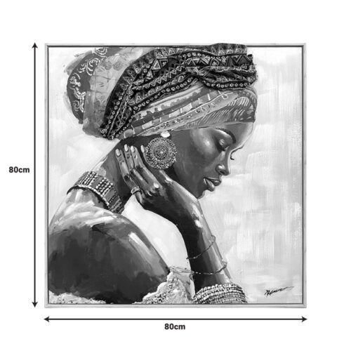 Πίνακας σε καμβά Jalo 3D Inart με πλαίσιο 80x3.5x80εκ (x1)