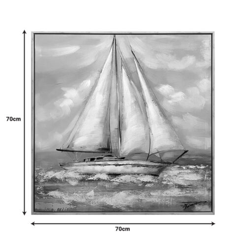 Πίνακας σε καμβά Siedo I Inart με πλαίσιο 70x3.5x70εκ (x1)