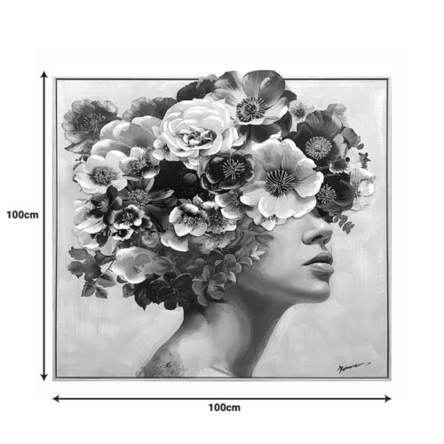 Πίνακας σε καμβά Mavare 3D Inart με πλαίσιο 100x3.5x100εκ (x1)