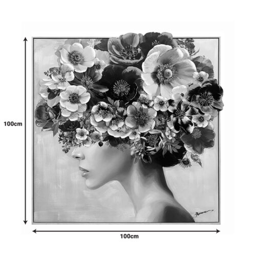 Πίνακας σε καμβά Mavare Ι 3D Inart με πλαίσιο 100x3.5x100εκ (x1)