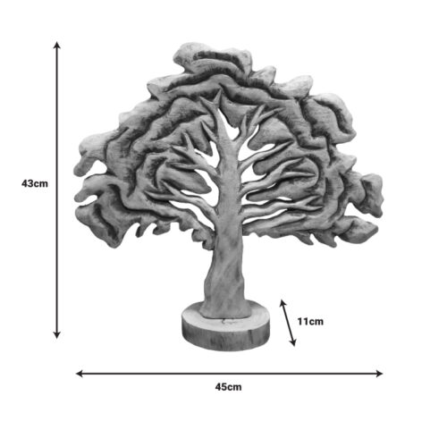 Επιτραπέζιο διακοσμητικό δέντρο Natrem Inart φυσικό μάνγκο ξύλο 45x11x43εκ (x1)