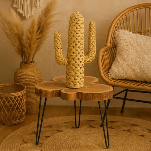 Διακοσμητικό Wanzo Inart ψάθινο φυσικό 44x16x76εκ (x1)