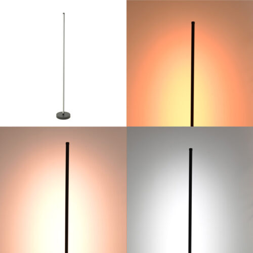 Φωτιστικό δαπέδου Topelia pakoworld led μέταλλο σε μαύρη απόχρωση Φ20x140εκ (x1)