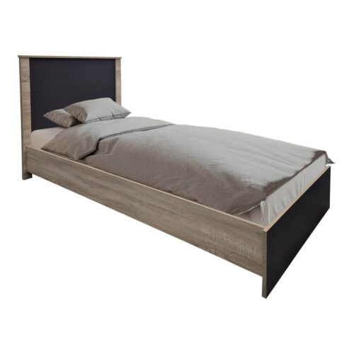 Σετ Κρεβατοκάμαρας Athos Sonoma Ανθρακί με Κρεβάτι 90x190εκ Σετ 2τεμ (x1)