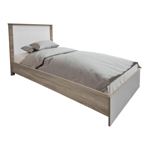 Σετ Κρεβατοκάμαρας Athos Sonoma Λευκό με Κρεβάτι 90x190εκ Σετ 2τεμ (x1)