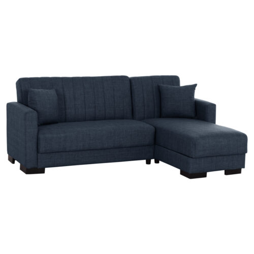 ΚΑΝΑΠΕΣ ΚΡΕΒΑΤΙ GHUFRAN ΓΩΝΙΑ ΑΝΑΣΤΡΕΨΙΜΗ ΜΠΛΕ HM3244.07 ΜΕ ΑΠΟΘΗΚΕΤΙΚΟ ΧΩΡΟ 202x140x78Yεκ. (x1)