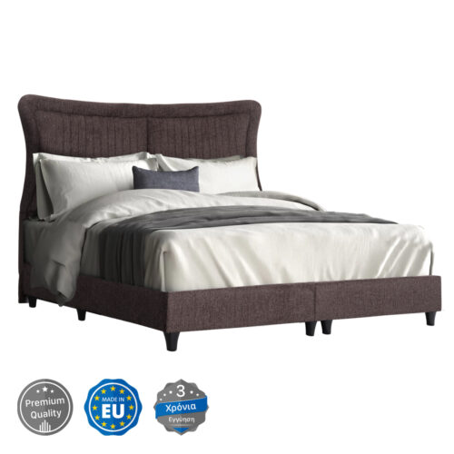 ΚΡEΒΑΤΙ ΔΙΠΛΟ NESTOR HM715.02 ΥΦΑΣΜΑ TEDDY ΚΑΦΕ--ΓΙΑ ΣΤΡΩΜΑ 160x200εκ. (x1)