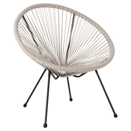 ΠΟΛΥΘΡΟΝΑ HM5872.03 ΤΥΠΟΥ ΦΩΛΙΑ ΜΕΤΑΛ. ACAPULCO ΜΑΥΡΗ-ΕΚΡΟΥ ΣΥΝΘ. RATTAN 71x72x80Υεκ (x1)