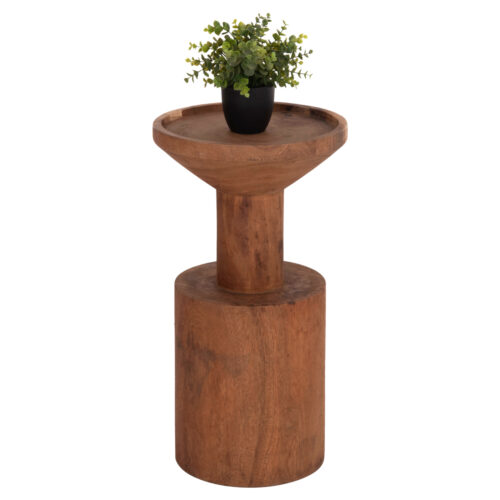 ΤΡΑΠΕΖΙ ΒΟΗΘΗΤΙΚΟ BERMAL HM9889.11 ΜΑΣΙΦ ΞΥΛΟ SUAR ΣΕ ΦΥΣΙΚΟ Φ35x65Υεκ. (x1)