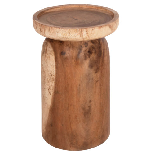 ΤΡΑΠΕΖΙ ΒΟΗΘΗΤΙΚΟ LOKI HM9899.11 ΜΑΣΙΦ ΞΥΛΟ SUAR ΣΕ ΦΥΣΙΚΟ Φ30x50Υεκ. (x1)