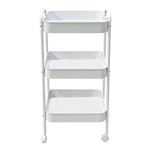 Τρόλλεϊ-ραφιέρα Nedea pakoworld μέταλλο λευκό 41x30x77εκ (x1)