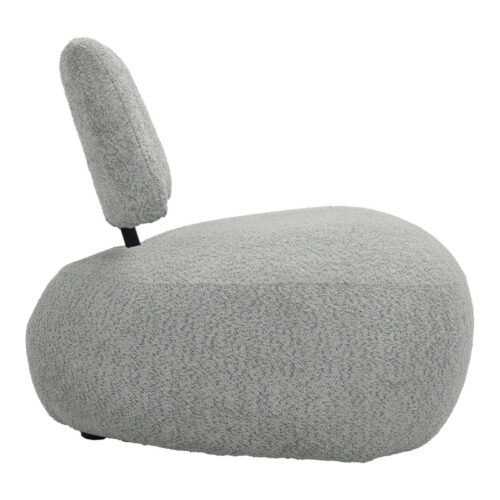 Πολυθρόνα Stonie pakoworld μπουκλέ ύφασμα σε φυστικί απόχρωση 67x73x67εκ (x1)