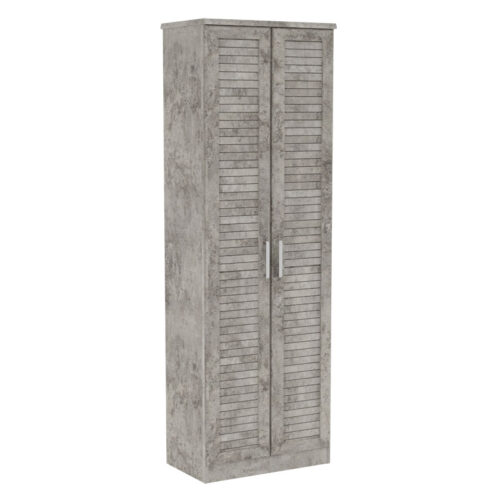 Παπουτσοθήκη-ντουλάπα SANTE pakoworld 21 ζευγών σε antique ανθρακί 60x37x183εκ (x1)